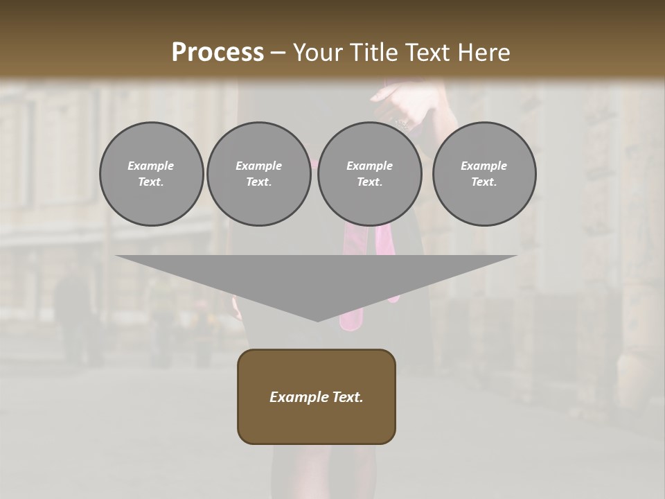 Girl Lady Street PowerPoint Template