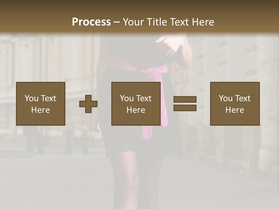 Girl Lady Street PowerPoint Template