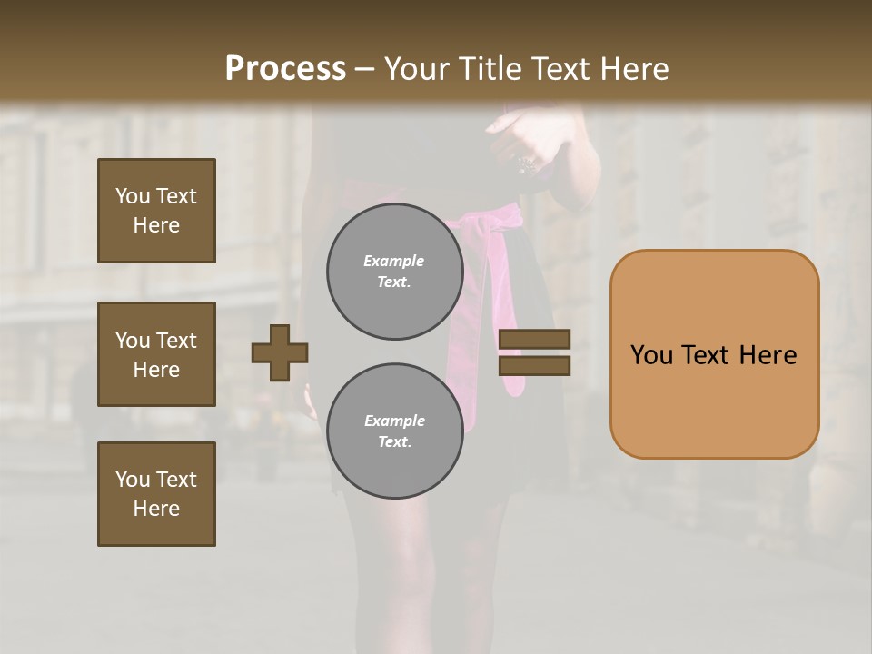 Girl Lady Street PowerPoint Template