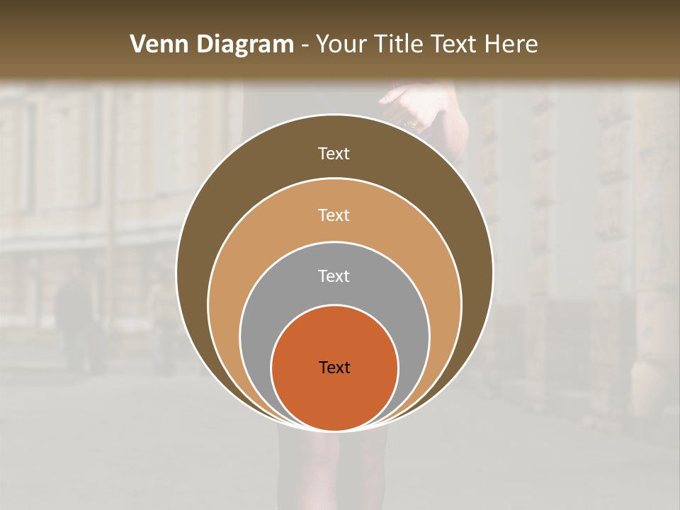 Girl Lady Street PowerPoint Template