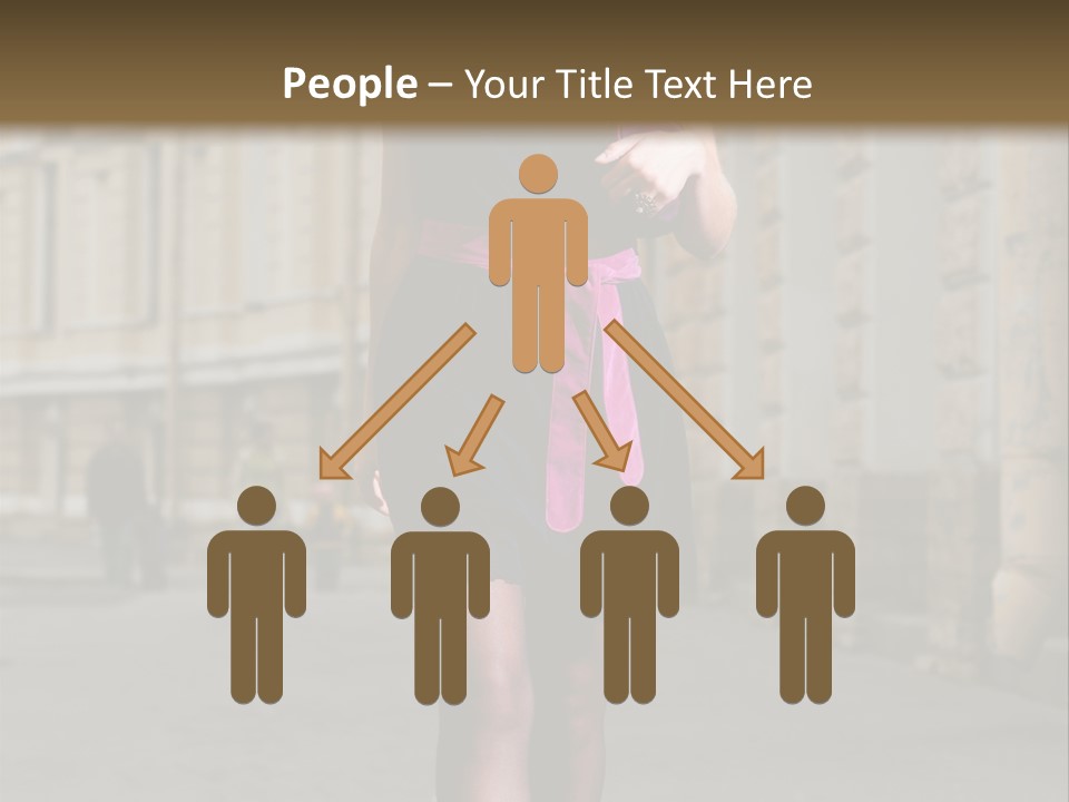 Girl Lady Street PowerPoint Template