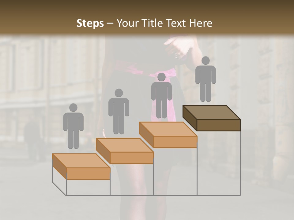 Girl Lady Street PowerPoint Template
