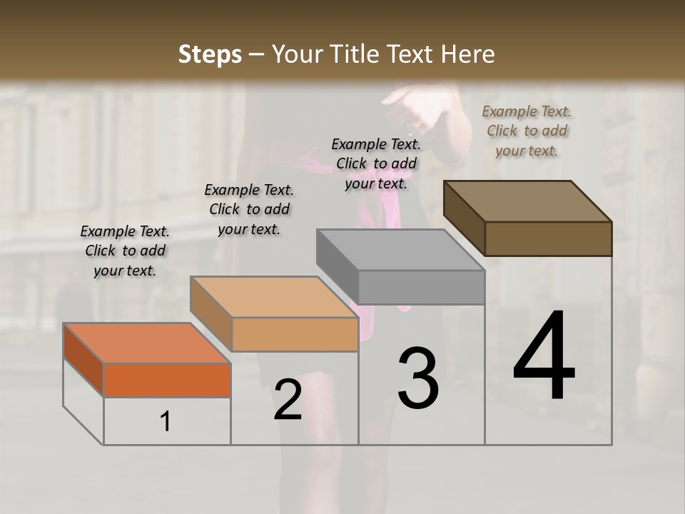 Girl Lady Street PowerPoint Template