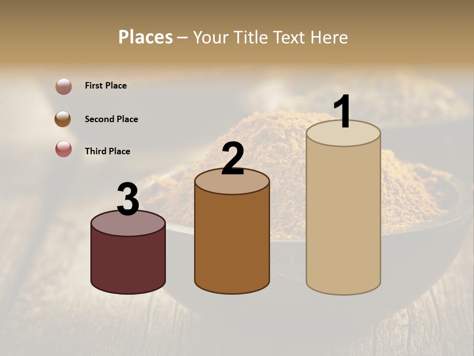 Orange Turmeric Background PowerPoint Template