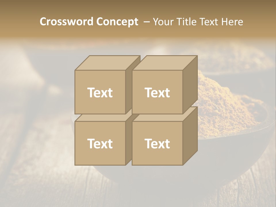 Orange Turmeric Background PowerPoint Template