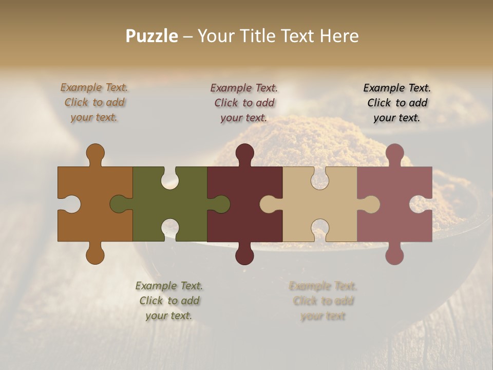 Orange Turmeric Background PowerPoint Template