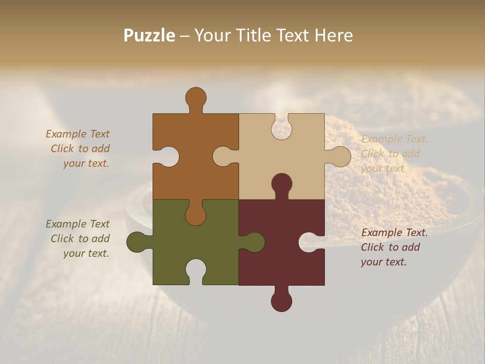 Orange Turmeric Background PowerPoint Template