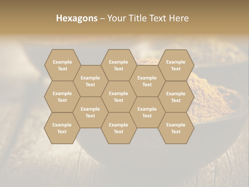 Orange Turmeric Background PowerPoint Template