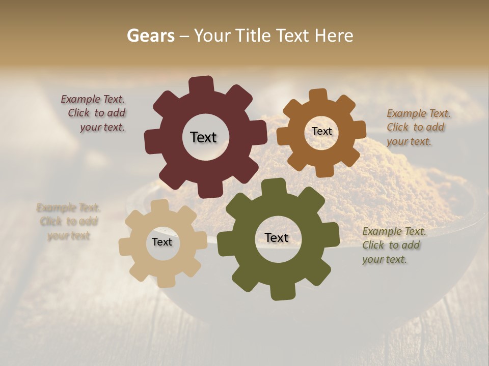 Orange Turmeric Background PowerPoint Template