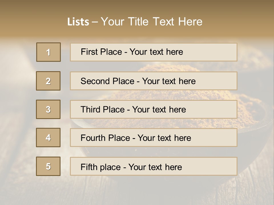 Orange Turmeric Background PowerPoint Template