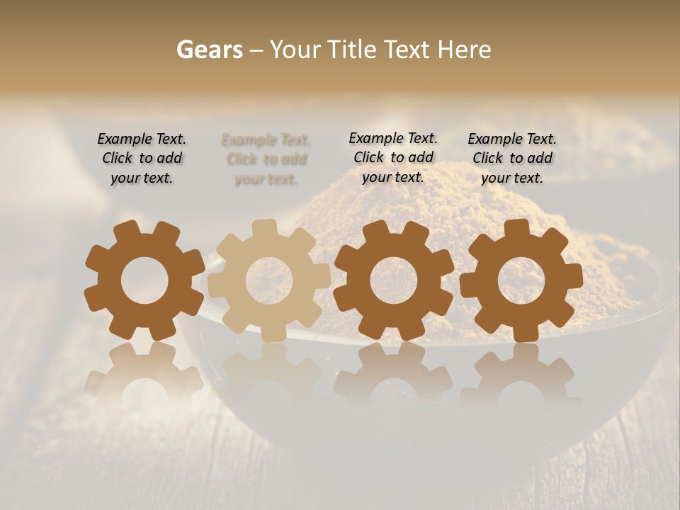 Orange Turmeric Background PowerPoint Template