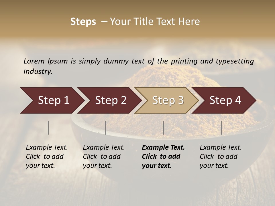 Orange Turmeric Background PowerPoint Template