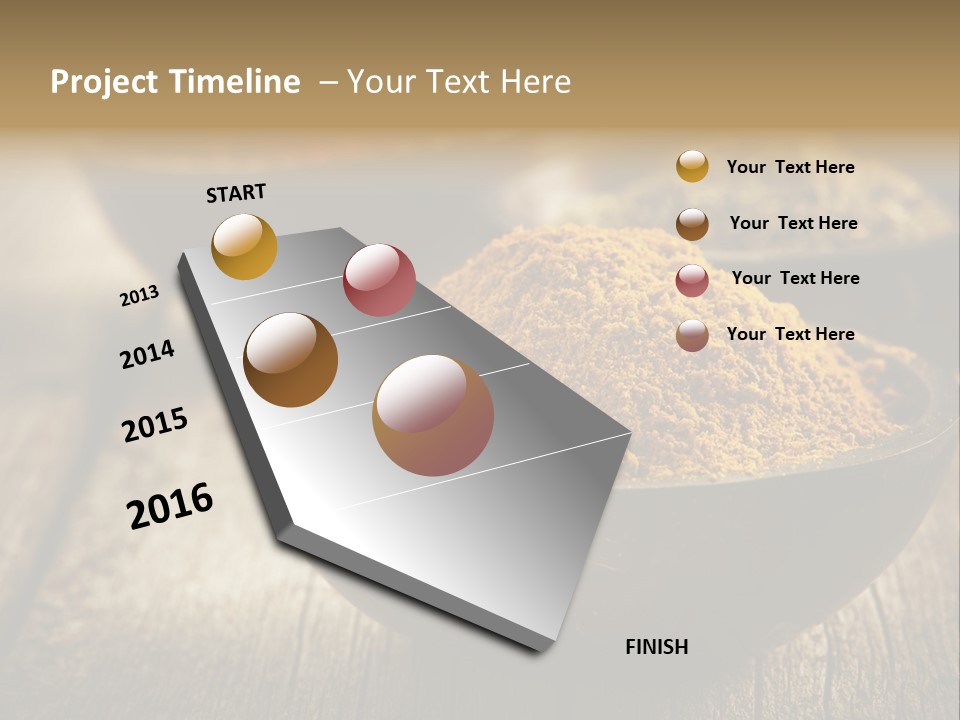 Orange Turmeric Background PowerPoint Template