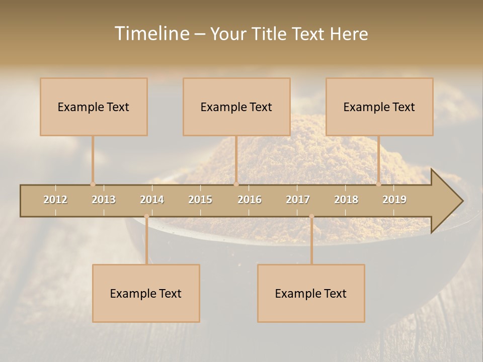 Orange Turmeric Background PowerPoint Template