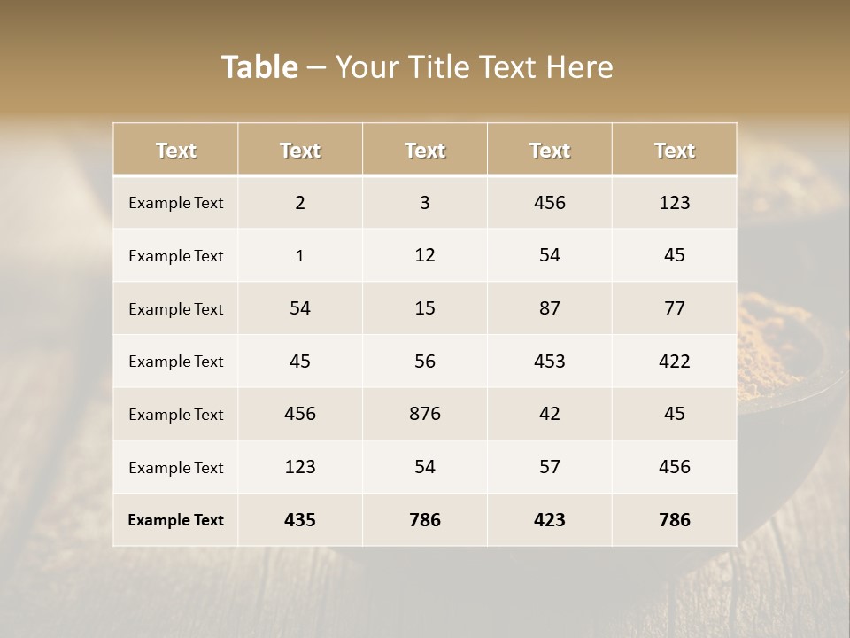 Orange Turmeric Background PowerPoint Template