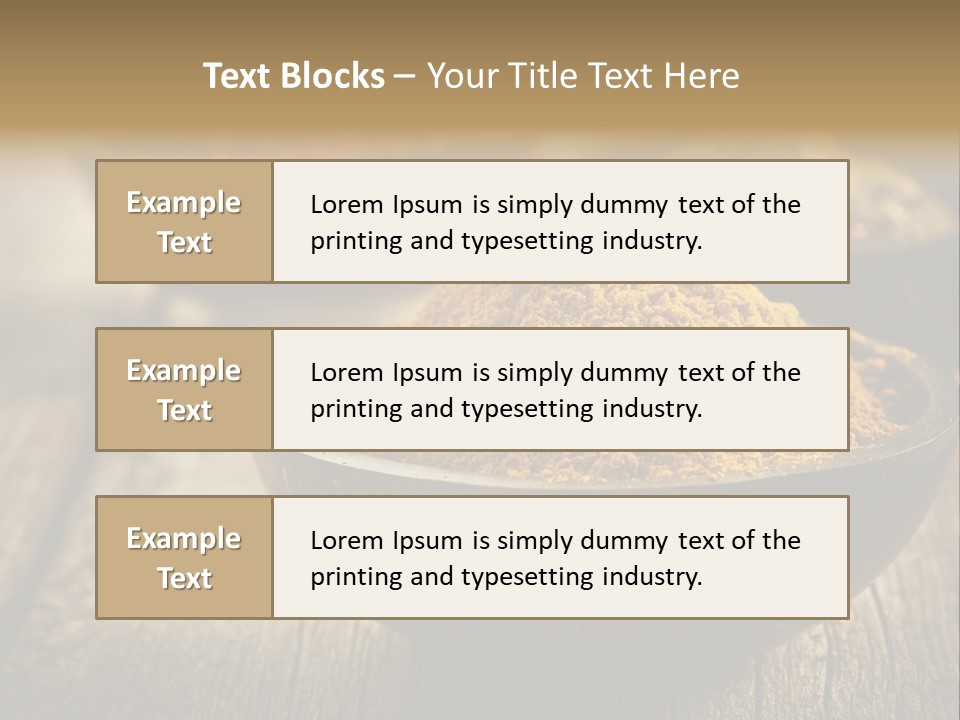 Orange Turmeric Background PowerPoint Template