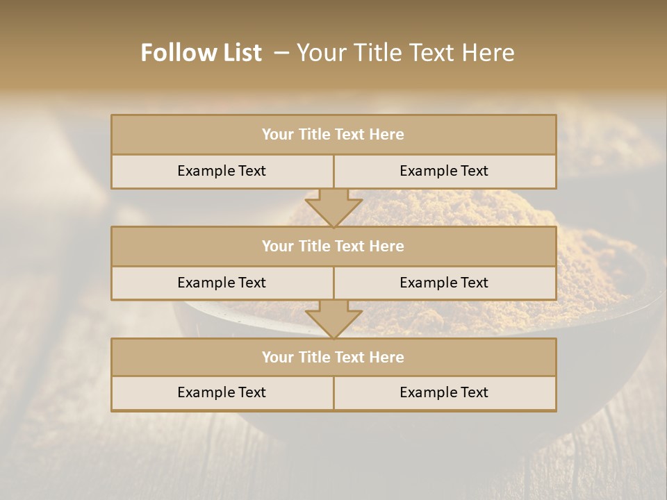 Orange Turmeric Background PowerPoint Template