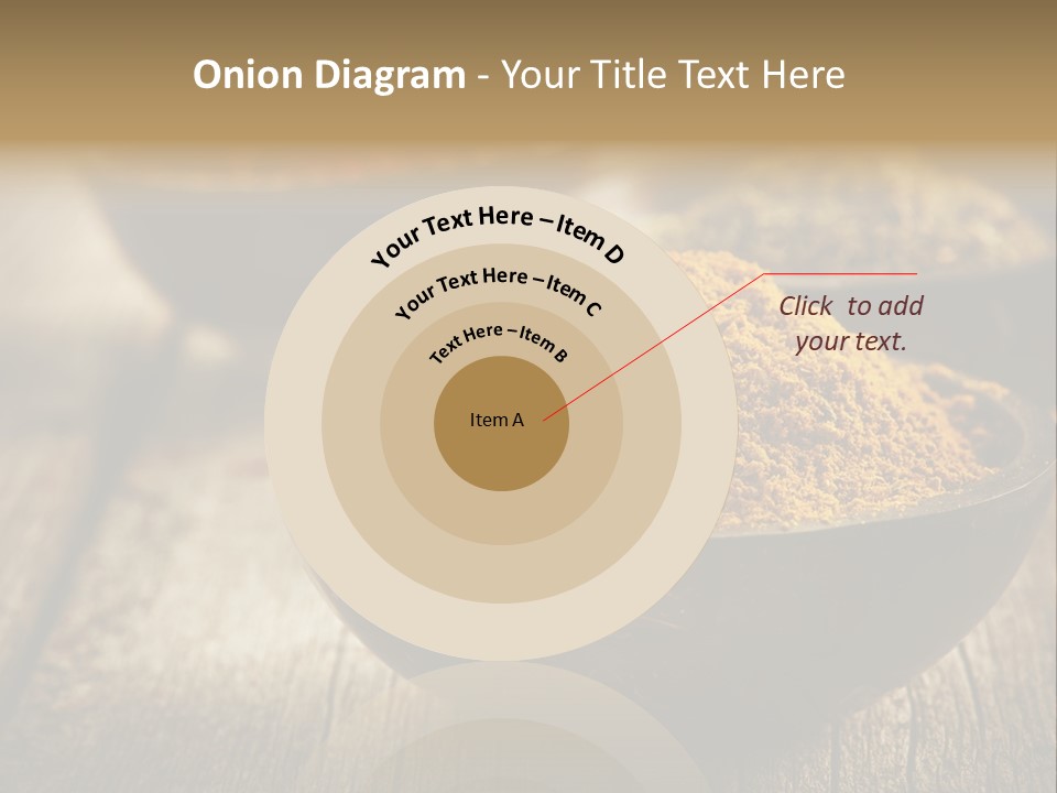 Orange Turmeric Background PowerPoint Template