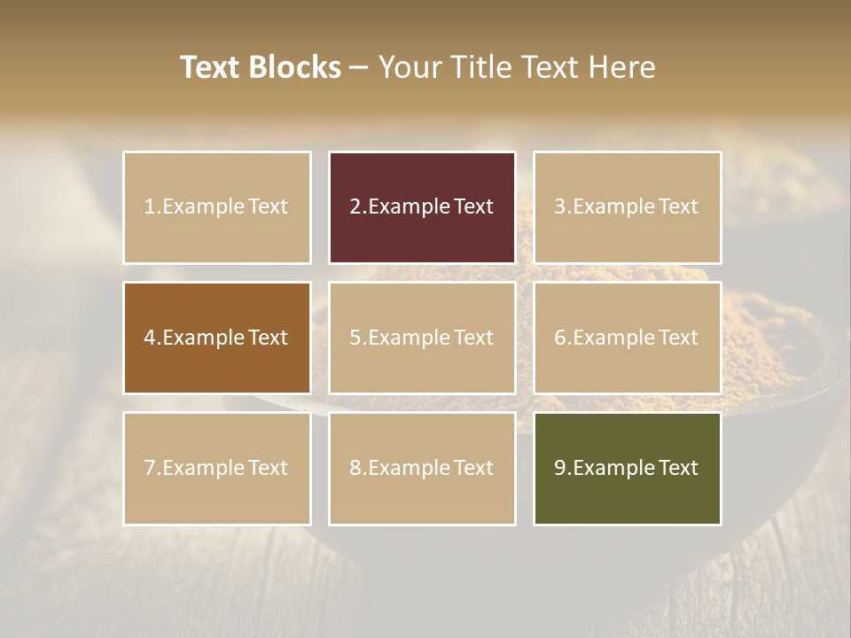 Orange Turmeric Background PowerPoint Template