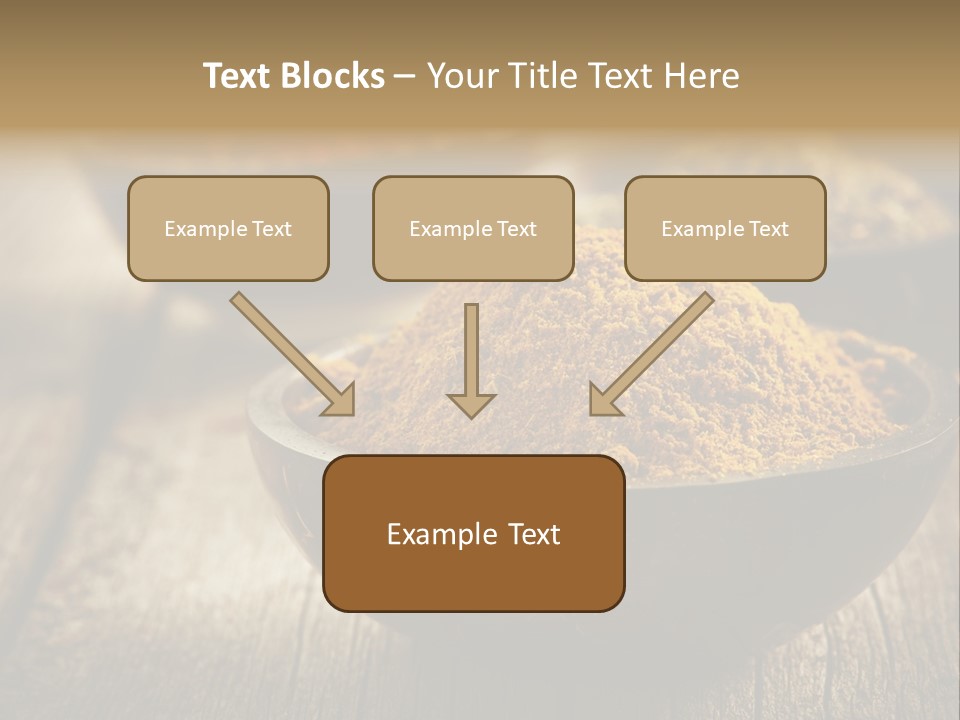 Orange Turmeric Background PowerPoint Template