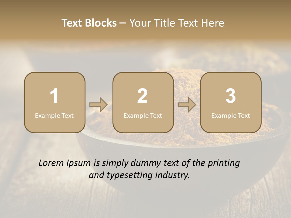 Orange Turmeric Background PowerPoint Template