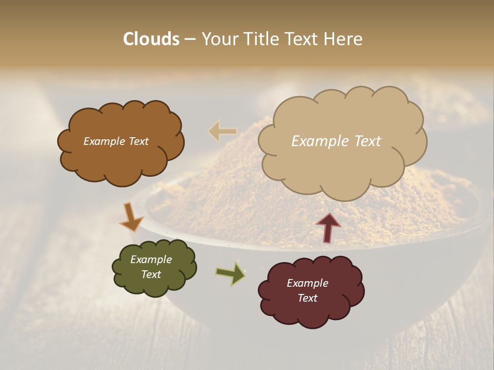 Orange Turmeric Background PowerPoint Template