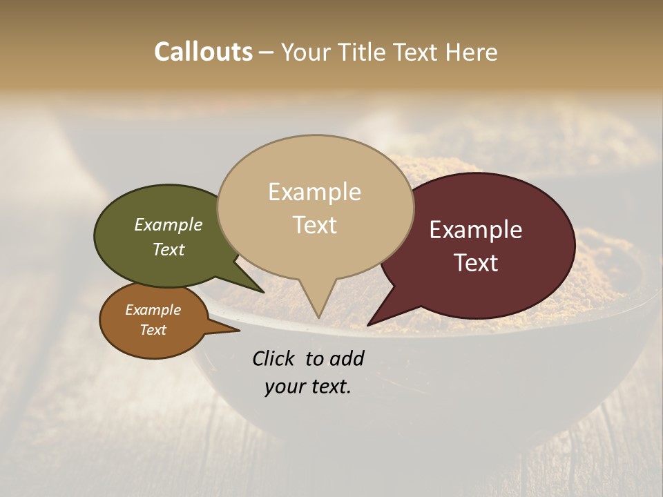 Orange Turmeric Background PowerPoint Template