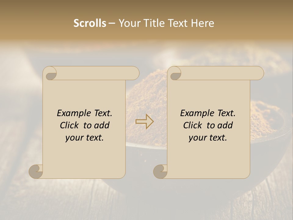 Orange Turmeric Background PowerPoint Template