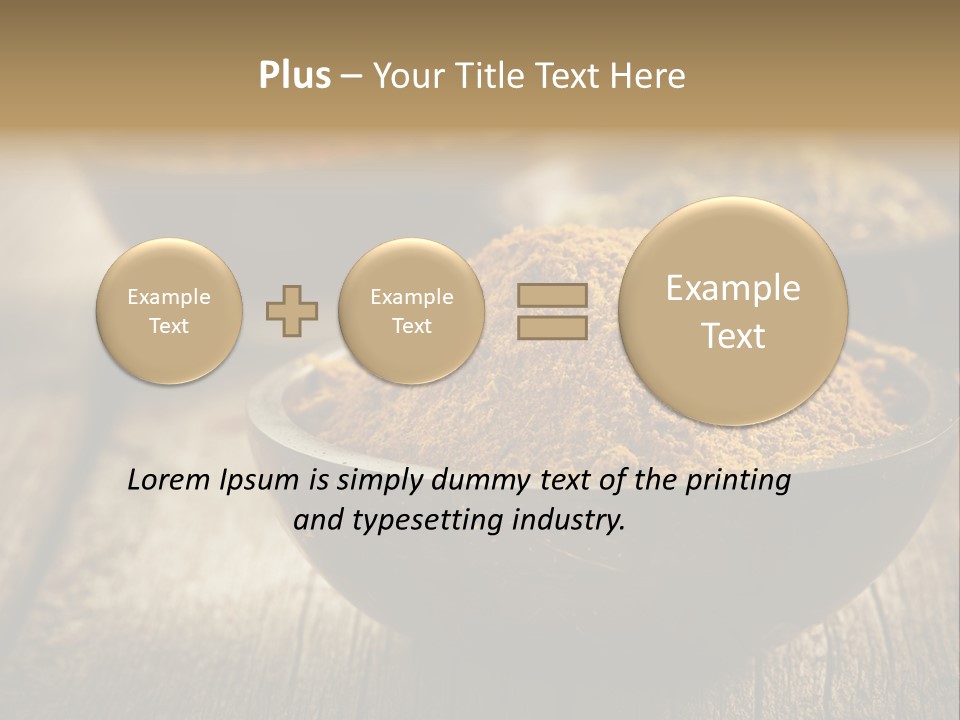 Orange Turmeric Background PowerPoint Template