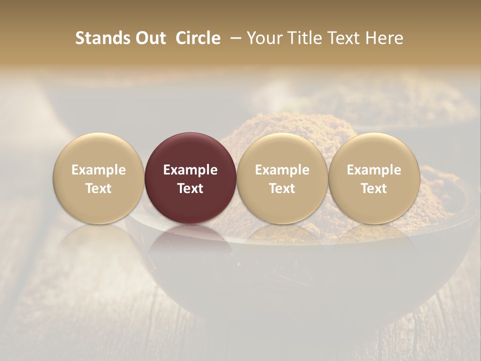 Orange Turmeric Background PowerPoint Template