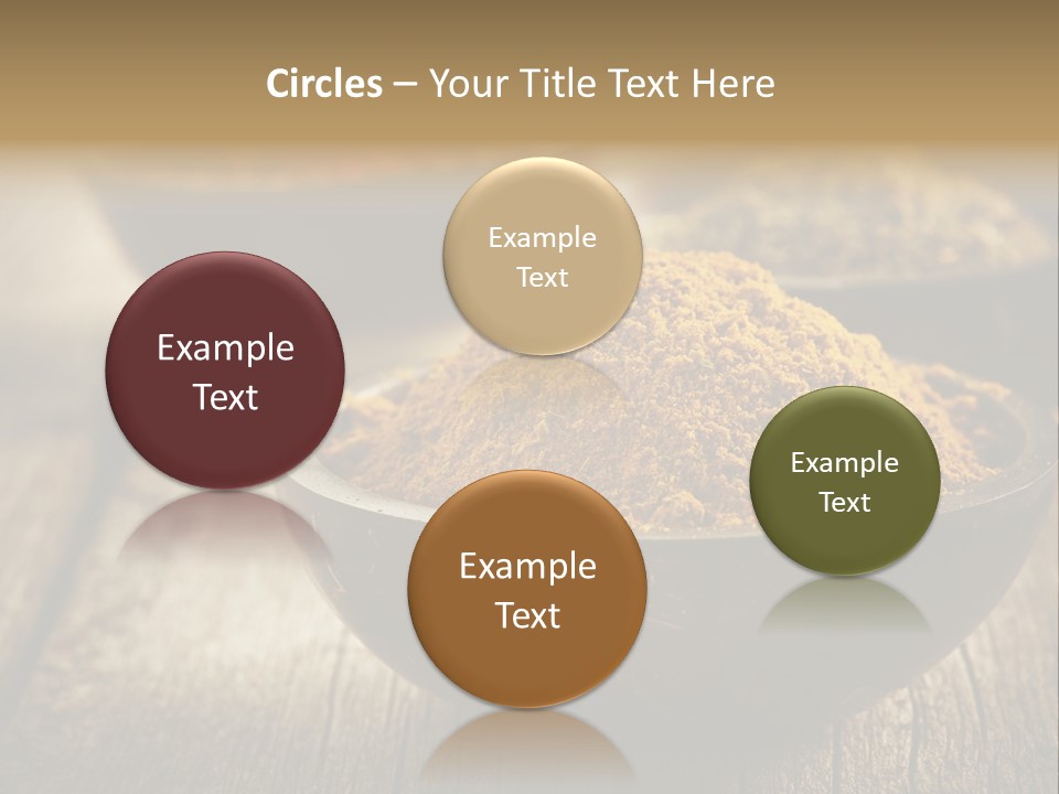 Orange Turmeric Background PowerPoint Template