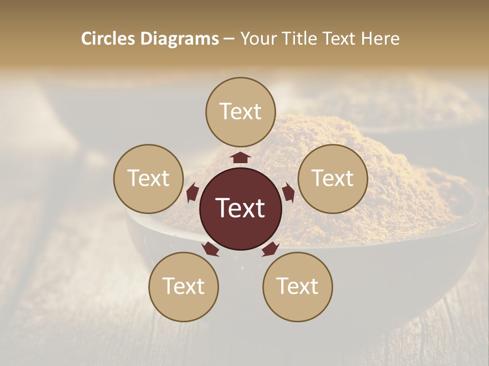 Orange Turmeric Background PowerPoint Template