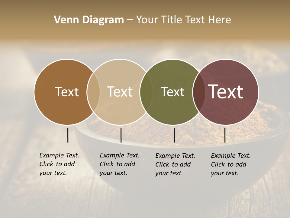 Orange Turmeric Background PowerPoint Template