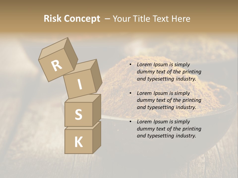 Orange Turmeric Background PowerPoint Template