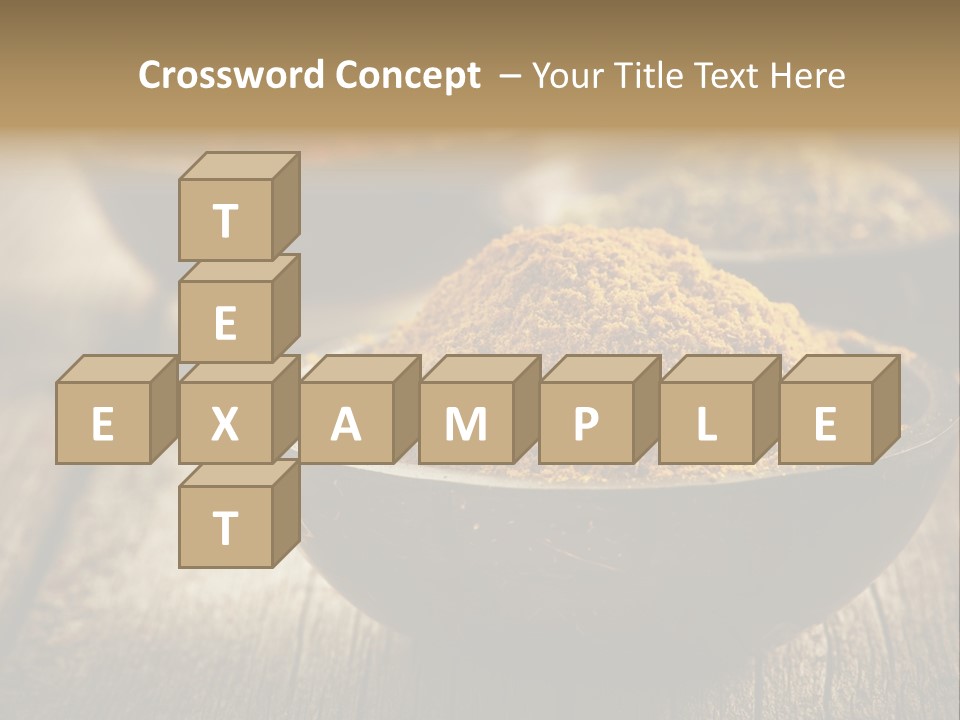 Orange Turmeric Background PowerPoint Template