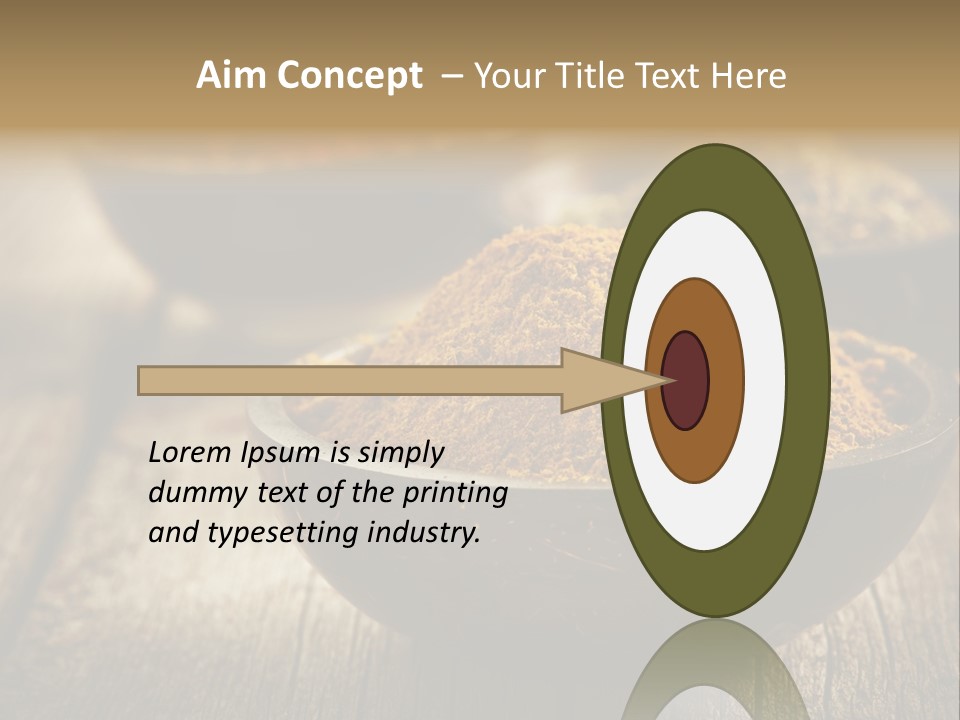 Orange Turmeric Background PowerPoint Template