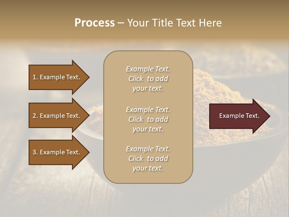 Orange Turmeric Background PowerPoint Template