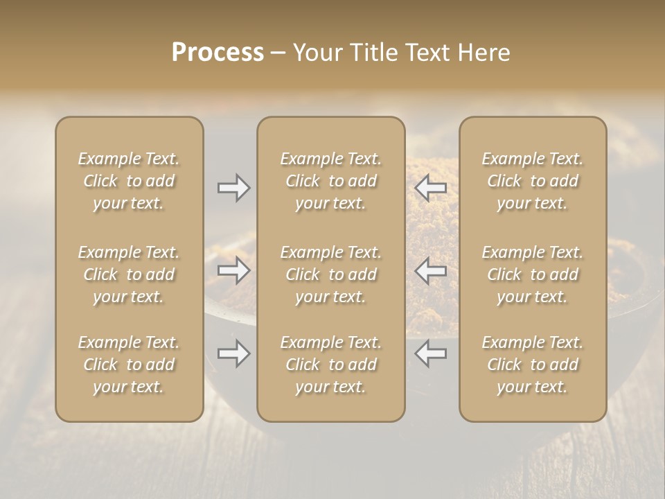 Orange Turmeric Background PowerPoint Template