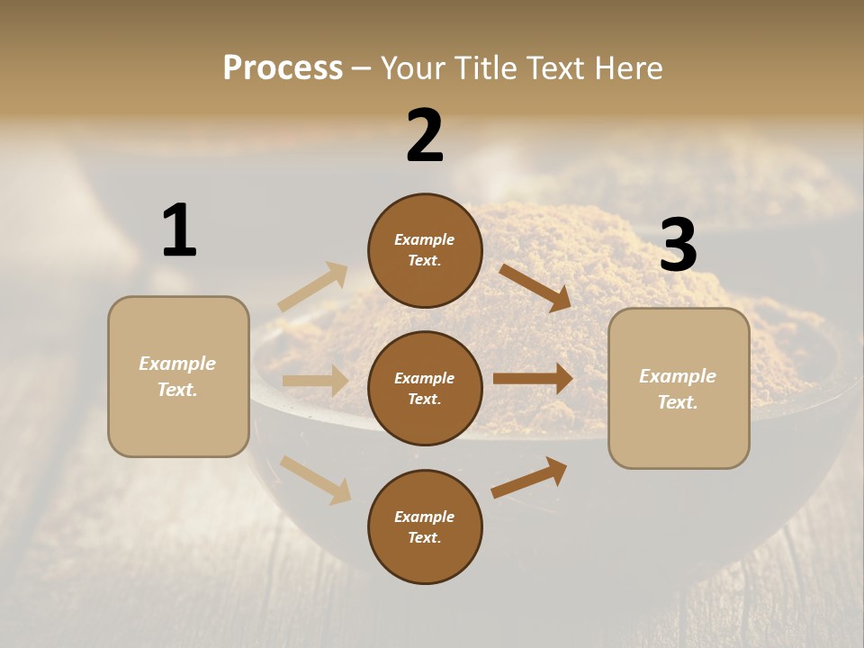 Orange Turmeric Background PowerPoint Template