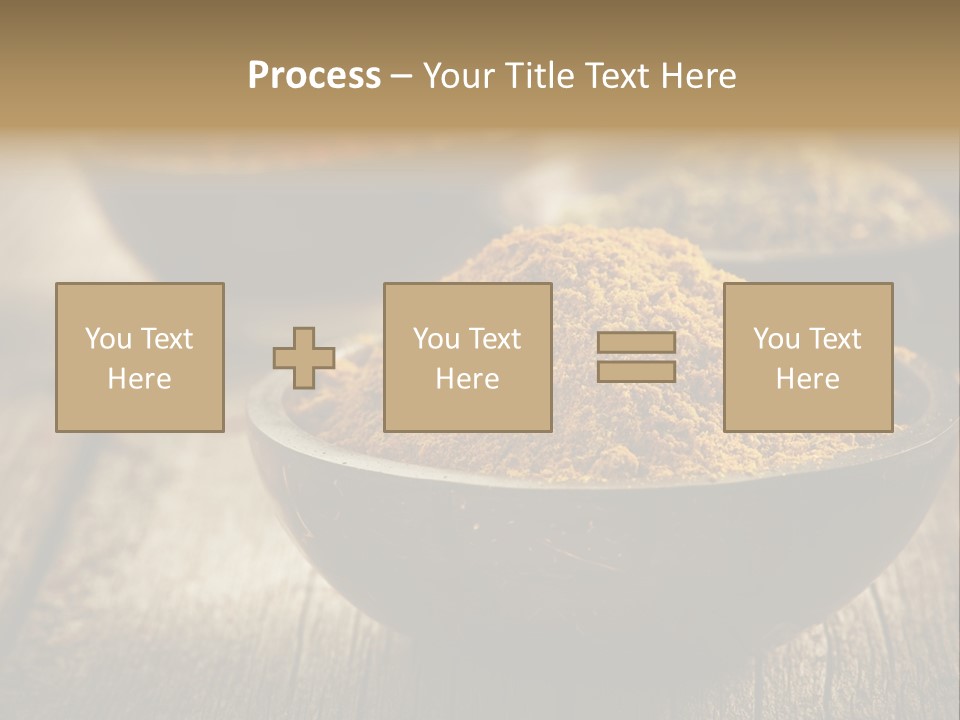 Orange Turmeric Background PowerPoint Template