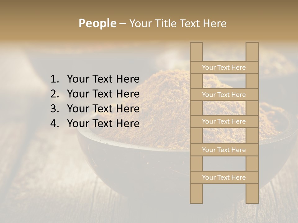 Orange Turmeric Background PowerPoint Template