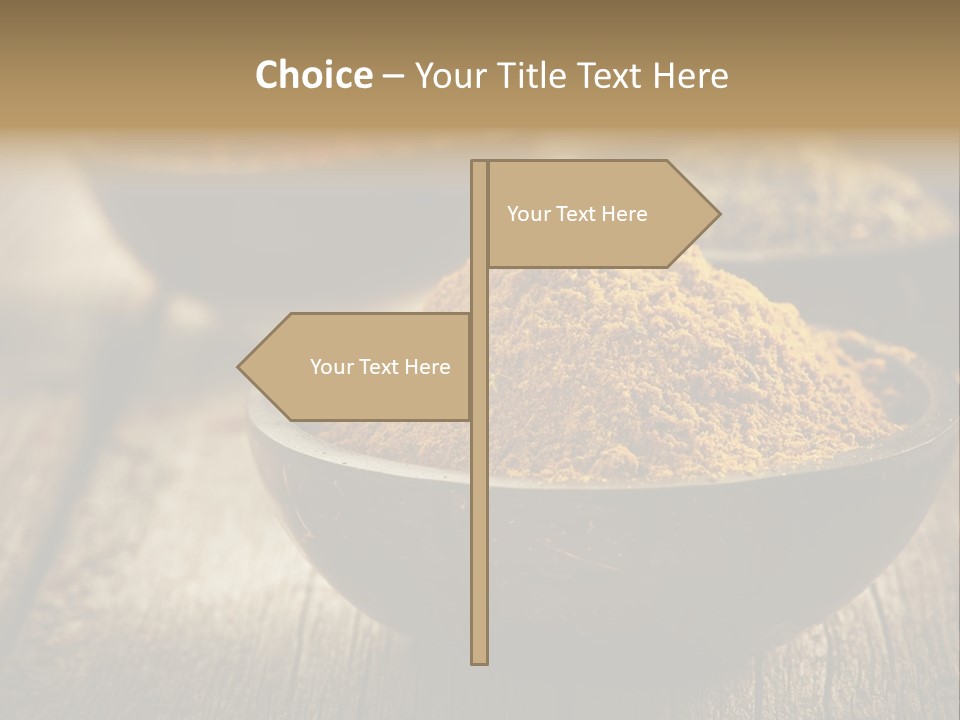 Orange Turmeric Background PowerPoint Template