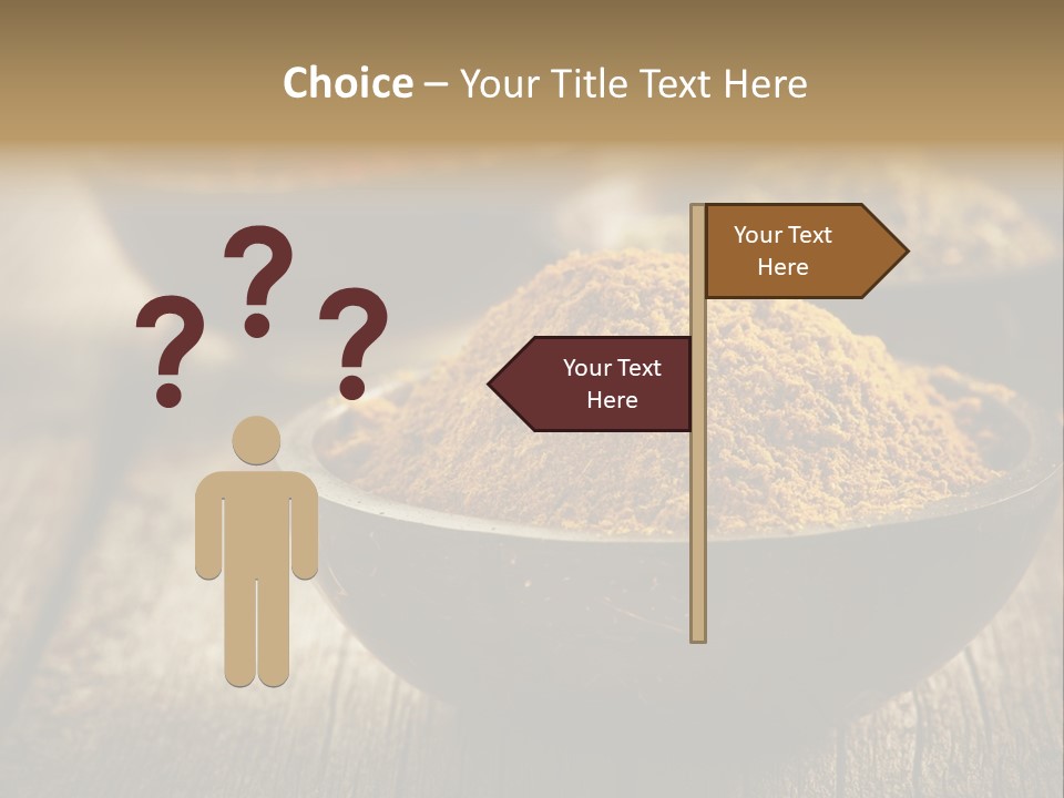 Orange Turmeric Background PowerPoint Template