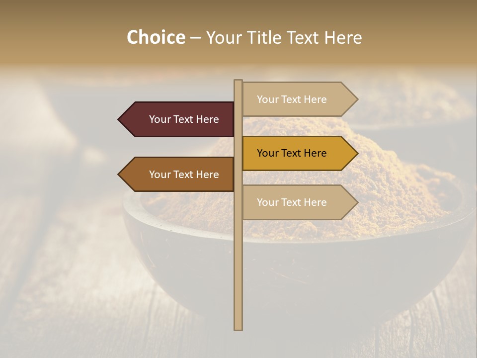 Orange Turmeric Background PowerPoint Template