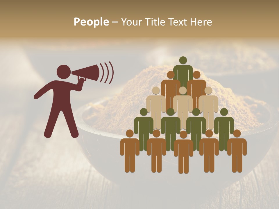 Orange Turmeric Background PowerPoint Template