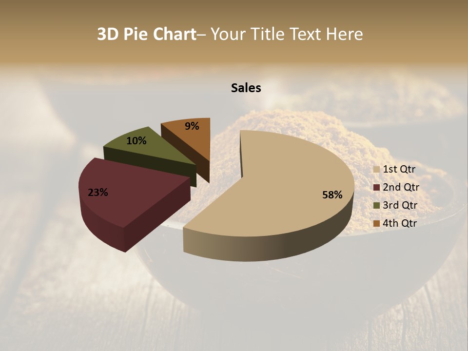 Orange Turmeric Background PowerPoint Template