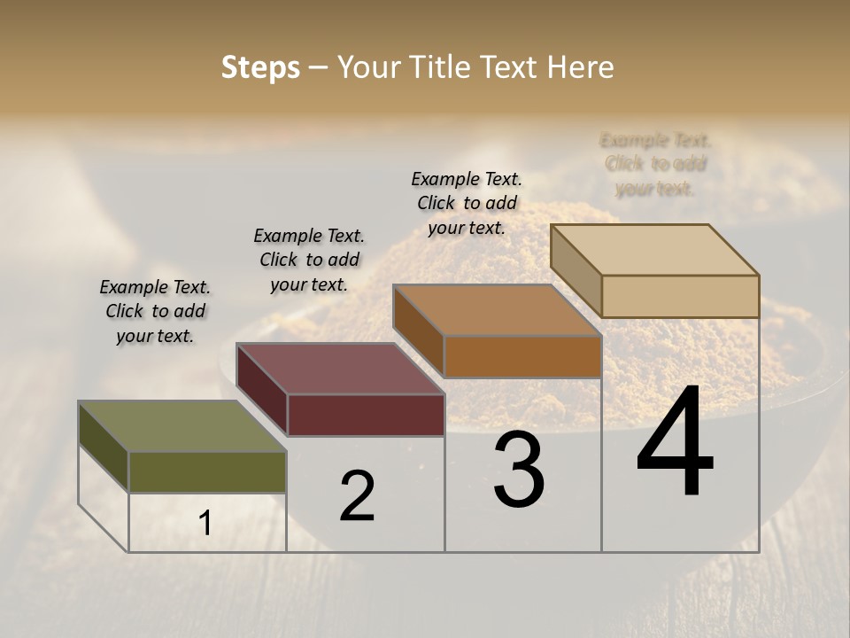 Orange Turmeric Background PowerPoint Template