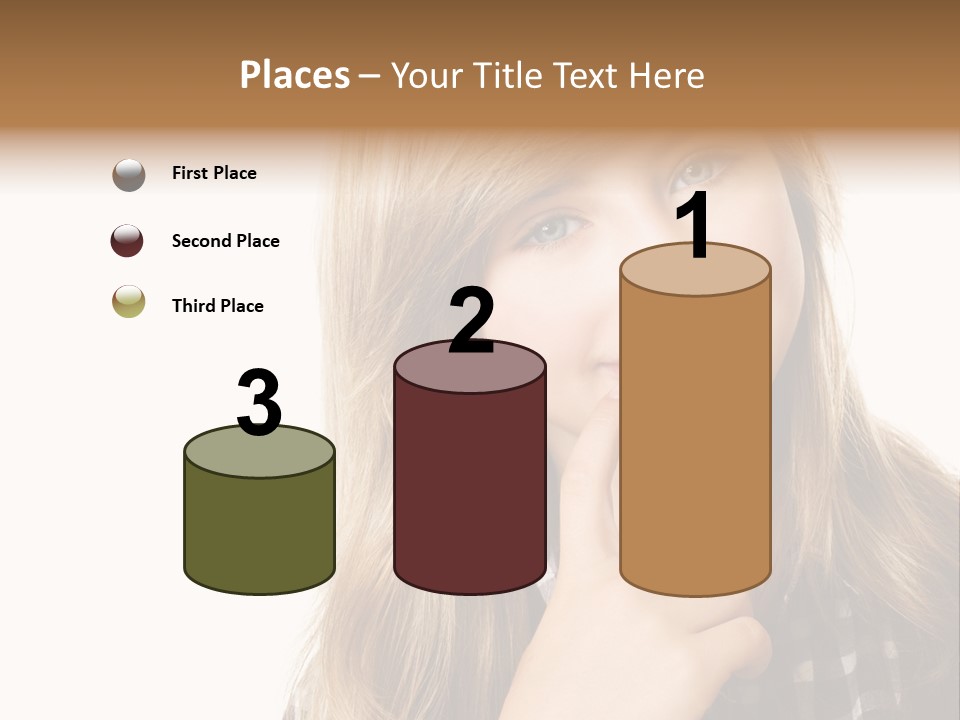 Standing Casual Positive PowerPoint Template