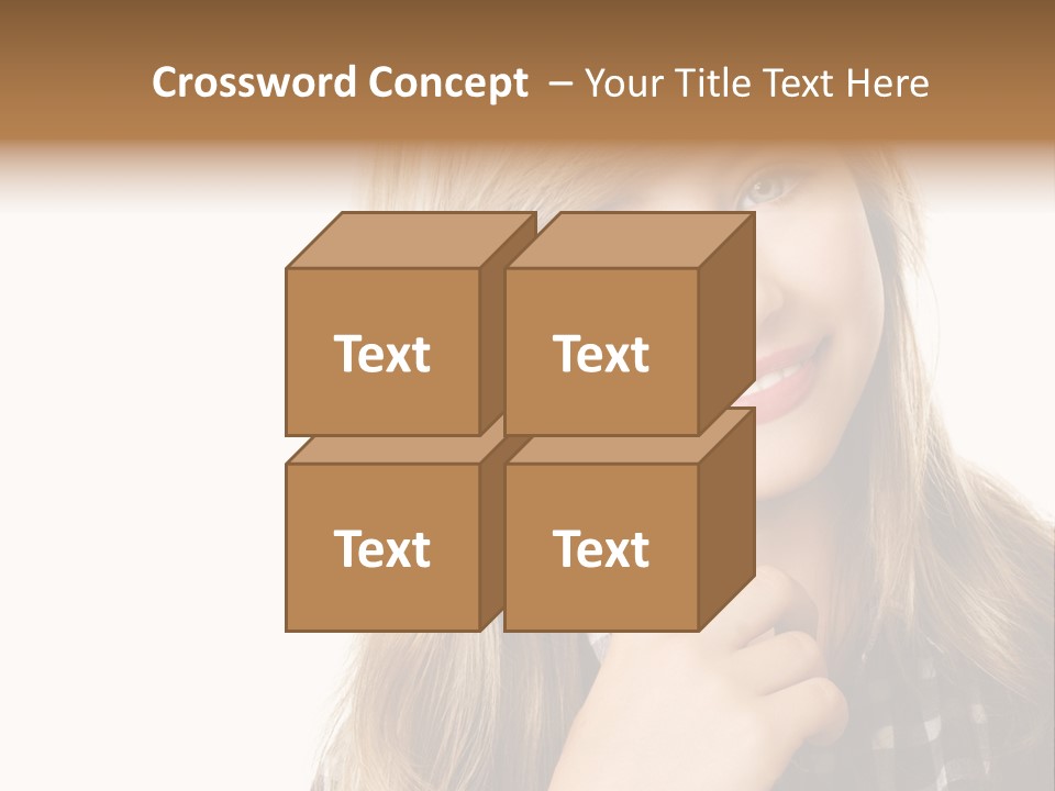 Standing Casual Positive PowerPoint Template