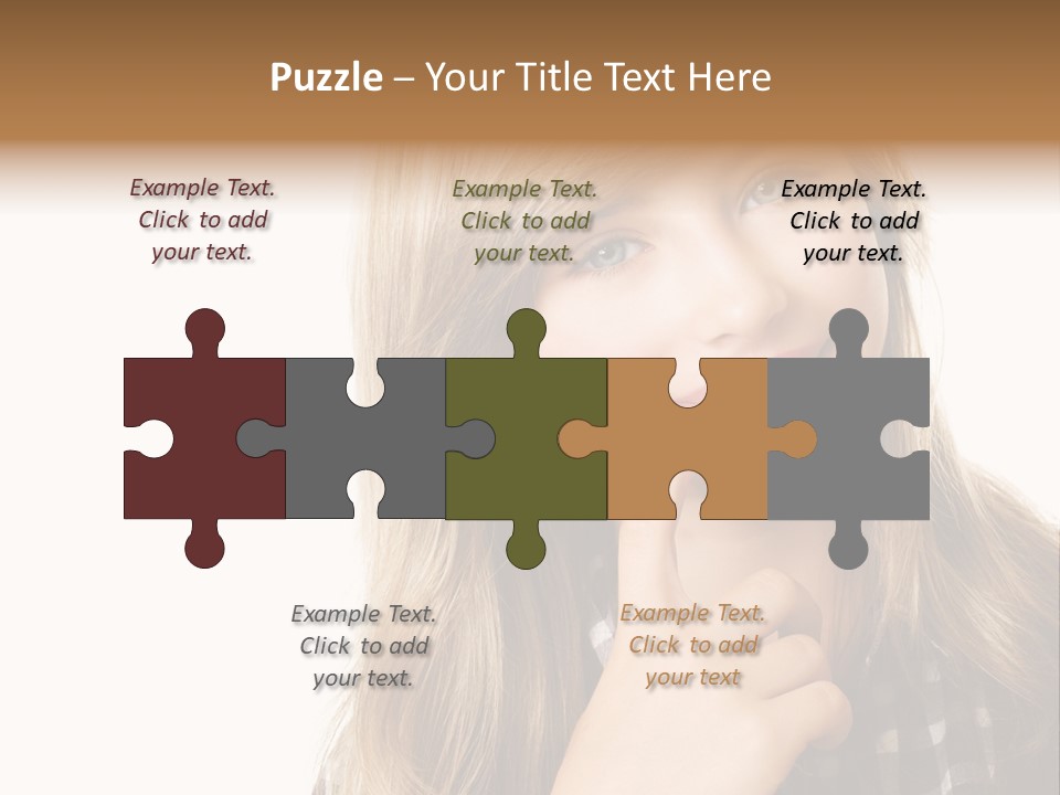 Standing Casual Positive PowerPoint Template